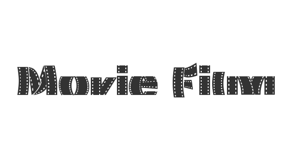 Movie Filmstrip font thumb